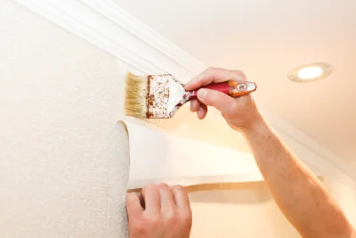 Pose de papier peint à Montchamp — revêtements muraux et toiles de verre